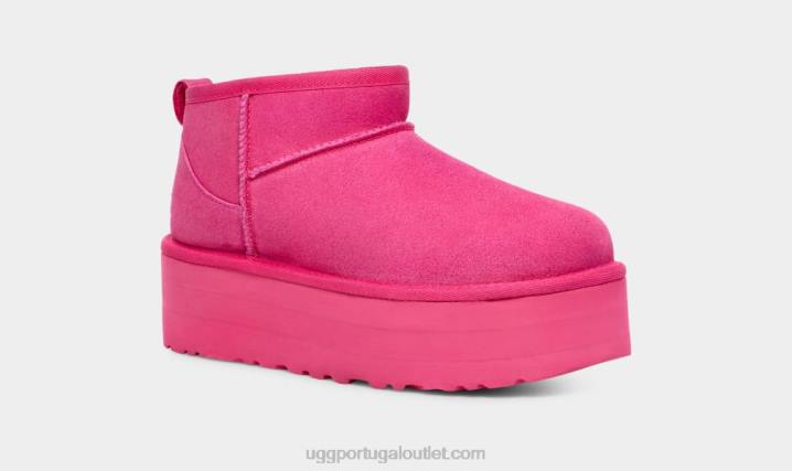 caramelo rosa plataforma ultra mini clássica UGG 20TJ632 todo gênero