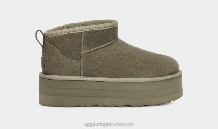 musgo verde plataforma ultra mini clássica UGG 20TJ633 todo gênero