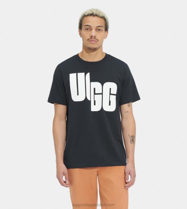 preto camiseta oversized logo chopd UGG 20TJ2289 todo gênero