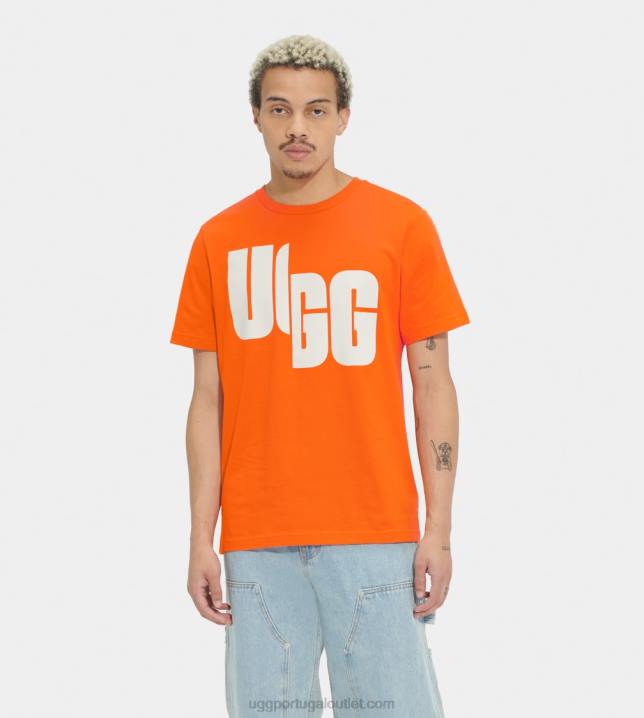 refrigerante de laranja camiseta oversized logo chopd UGG 20TJ1402 todo gênero