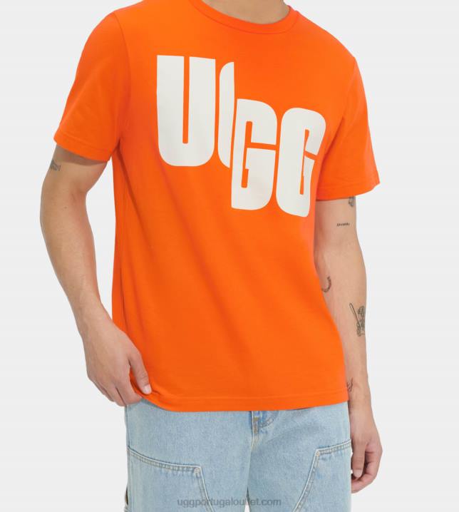 refrigerante de laranja camiseta oversized logo chopd UGG 20TJ1402 todo gênero