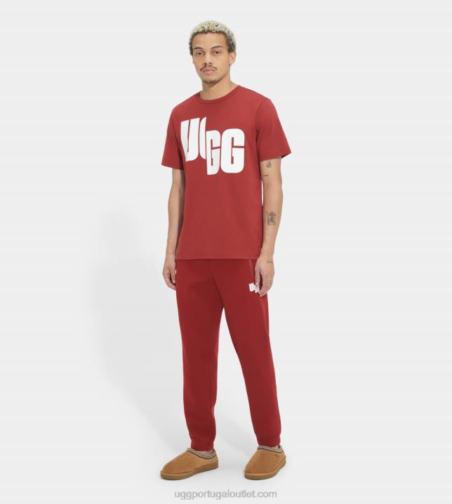 rico vermelho camiseta oversized logo chopd UGG 20TJ1401 todo gênero