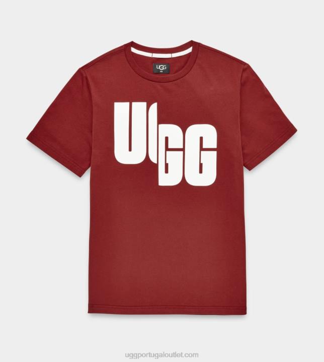 rico vermelho camiseta oversized logo chopd UGG 20TJ1401 todo gênero