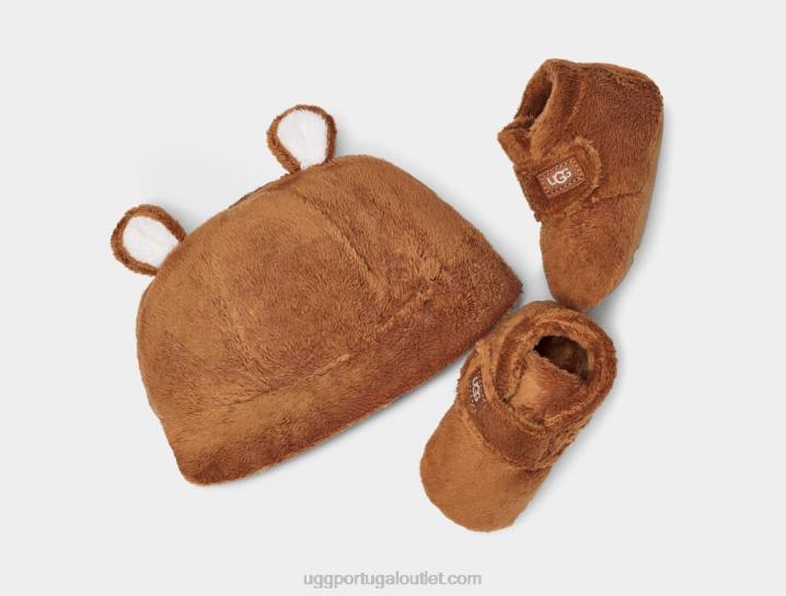 castanha bixbee e gorro UGG 20TJ2033 bebê