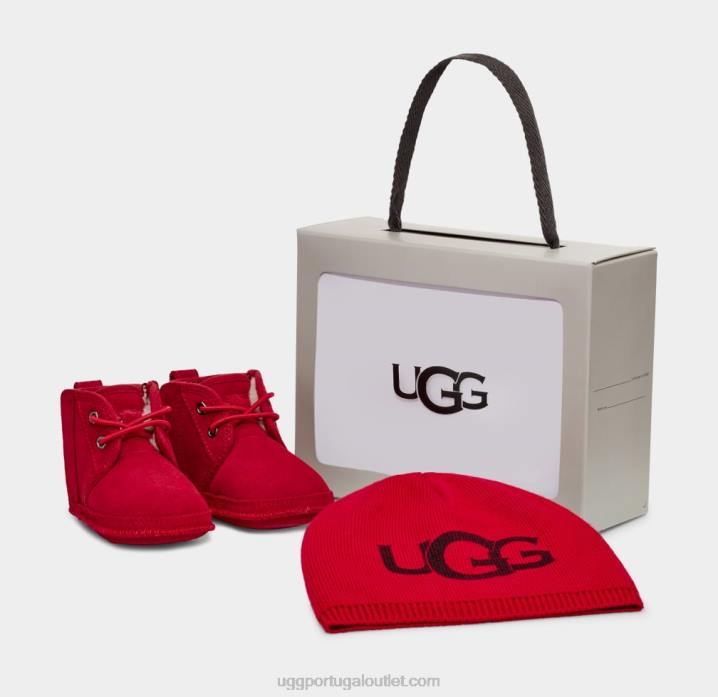 samba vermelho neumel & gorro UGG 20TJ337 bebê