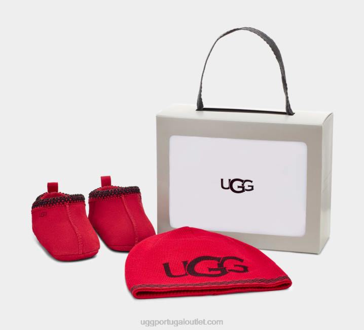 samba vermelho tasman e gorro UGG 20TJ336 bebê