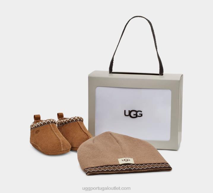 castanha tasman e gorro UGG 20TJ2035 bebê