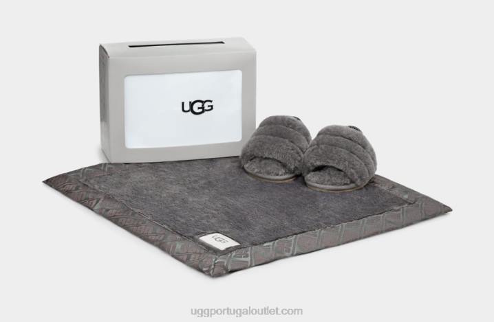 carvão fluff sim slide e lovey UGG 20TJ2215 bebê