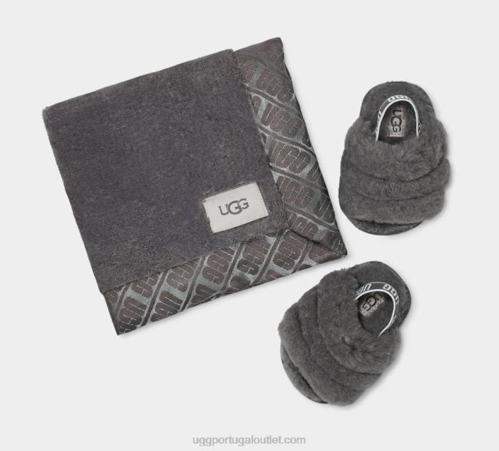 carvão fluff sim slide e lovey UGG 20TJ2215 bebê
