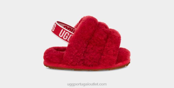 samba vermelho fluff sim slide e lovey UGG 20TJ2217 bebê