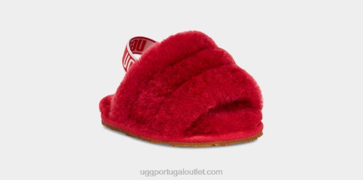 samba vermelho fluff sim slide e lovey UGG 20TJ2217 bebê