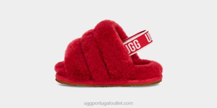 samba vermelho fluff sim slide e lovey UGG 20TJ2217 bebê