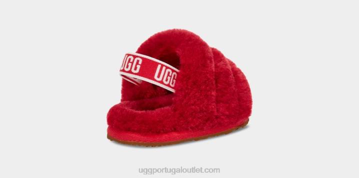 samba vermelho fluff sim slide e lovey UGG 20TJ2217 bebê