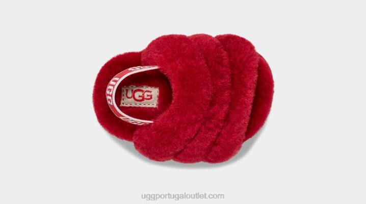 samba vermelho fluff sim slide e lovey UGG 20TJ2217 bebê