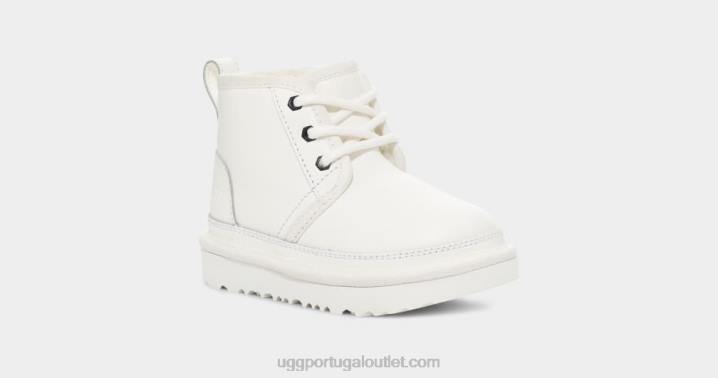 couro branco/branco couro neumel ii UGG 20TJ311 crianças