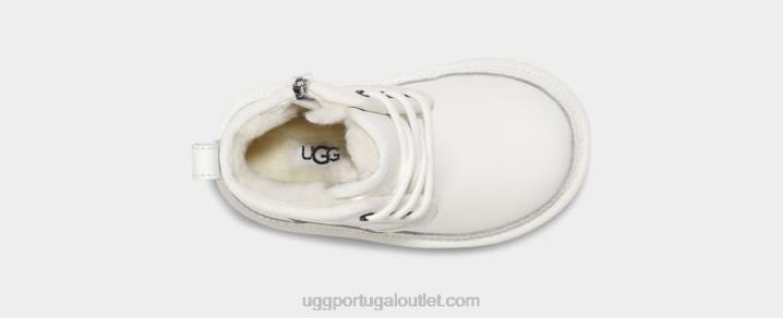 couro branco/branco couro neumel ii UGG 20TJ311 crianças