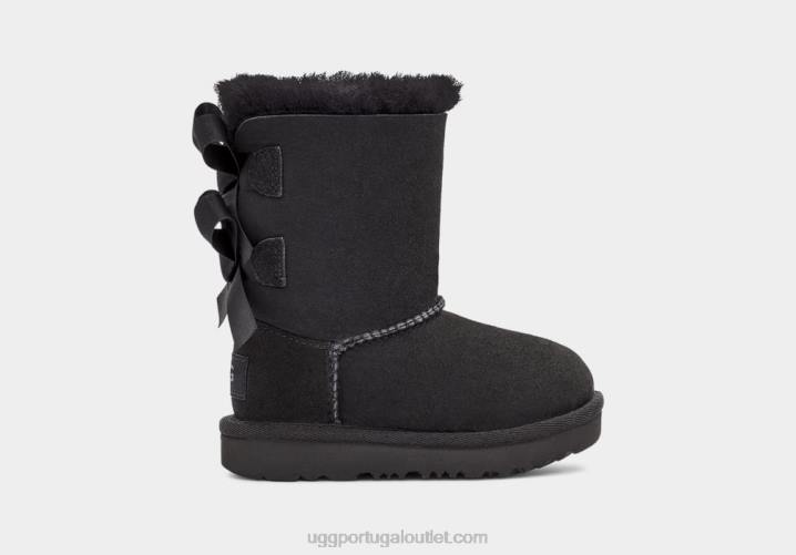preto bota bailey bow ii UGG 20TJ1956 crianças