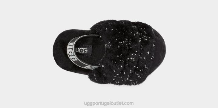 preto fluff sim brilho metálico UGG 20TJ1995 crianças