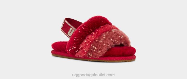 vermelho multi fluff sim brilho metálico UGG 20TJ320 crianças