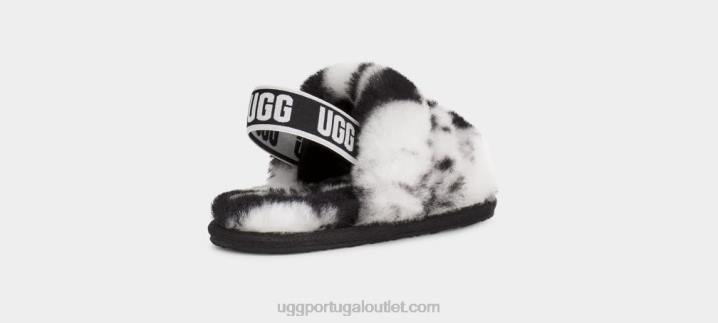 preto fluff sim deslizar mármore UGG 20TJ1997 crianças