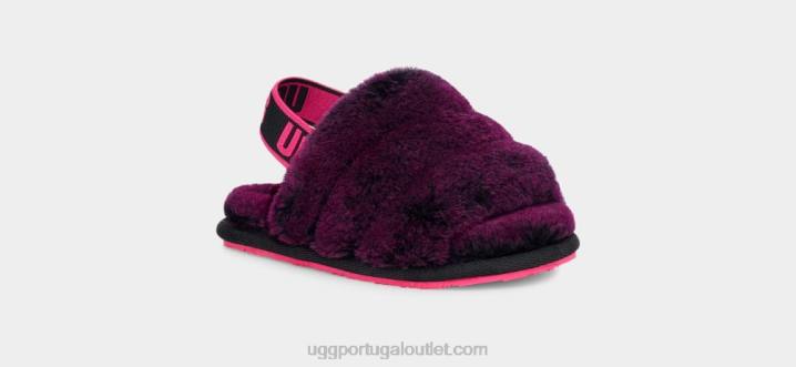 preto/rosa fofo sim deslize UGG 20TJ1996 crianças
