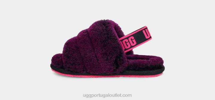 preto/rosa fofo sim deslize UGG 20TJ1996 crianças