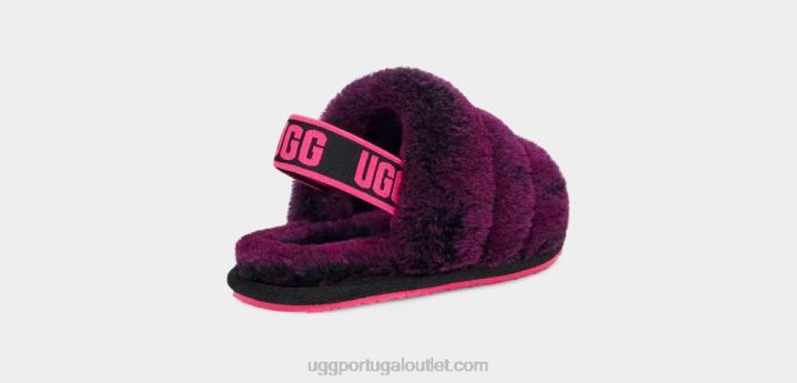 preto/rosa fofo sim deslize UGG 20TJ1996 crianças