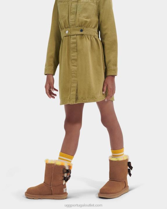 castanha bailey bow xadrez punk UGG 20TJ1773 crianças