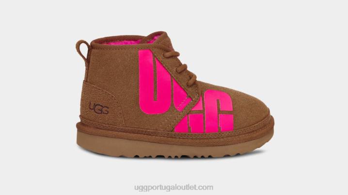 castanha/rosa caramelo neumel chopd UGG 20TJ1789 crianças