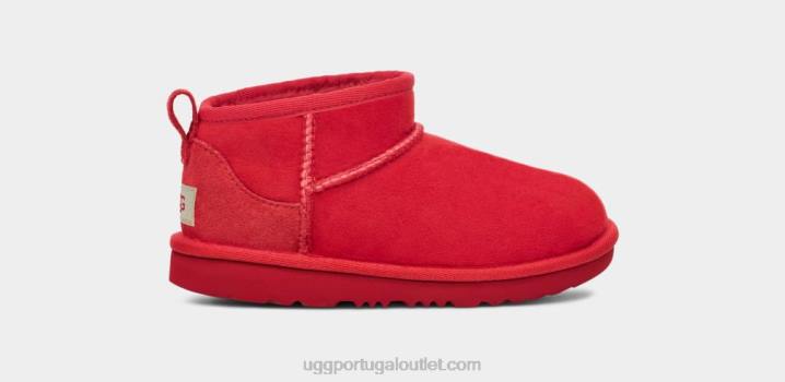 samba vermelho clássico ultra mini UGG 20TJ1738 crianças