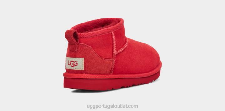 samba vermelho clássico ultra mini UGG 20TJ1738 crianças