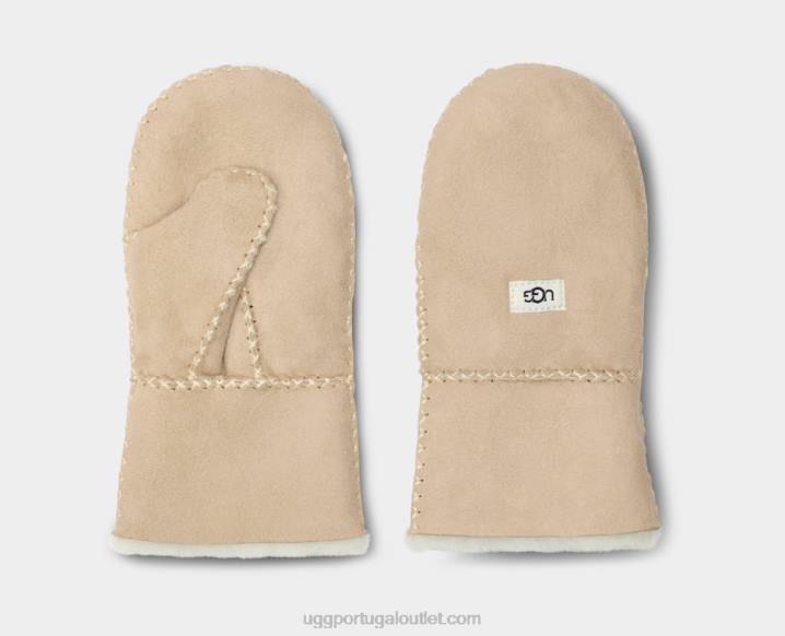 areia luva de pele de carneiro com ponto UGG 20TJ1793 crianças