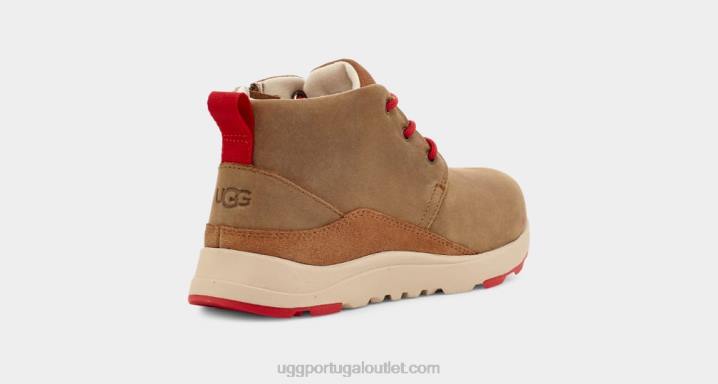couro nogueira/vermelho samba canoa iii tempo UGG 20TJ1762 crianças