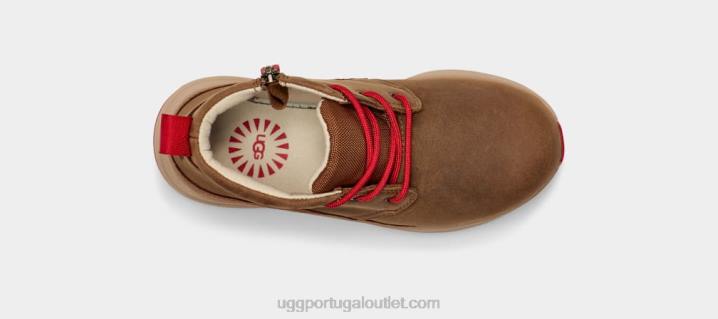 couro nogueira/vermelho samba canoa iii tempo UGG 20TJ1762 crianças