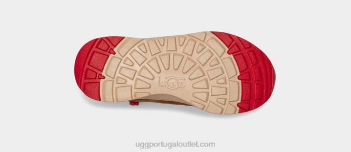 couro nogueira/vermelho samba canoa iii tempo UGG 20TJ1762 crianças