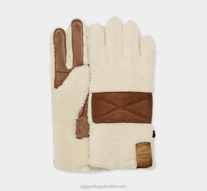 creme luva sherpa com patch de palma UGG 20TJ299 homens