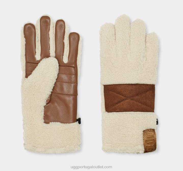 creme luva sherpa com patch de palma UGG 20TJ299 homens