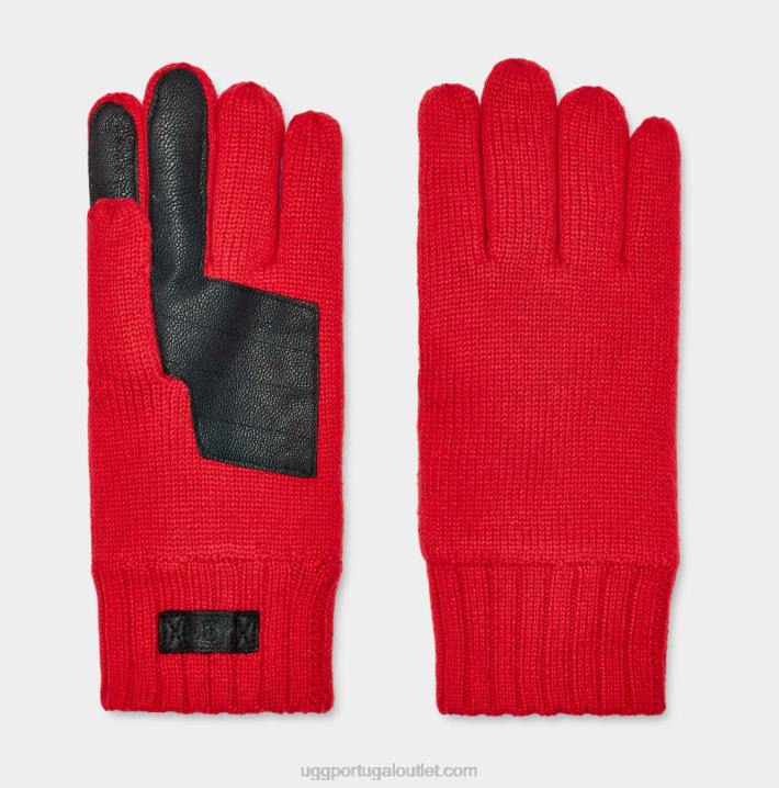 samba vermelho luva de malha UGG 20TJ1921 homens