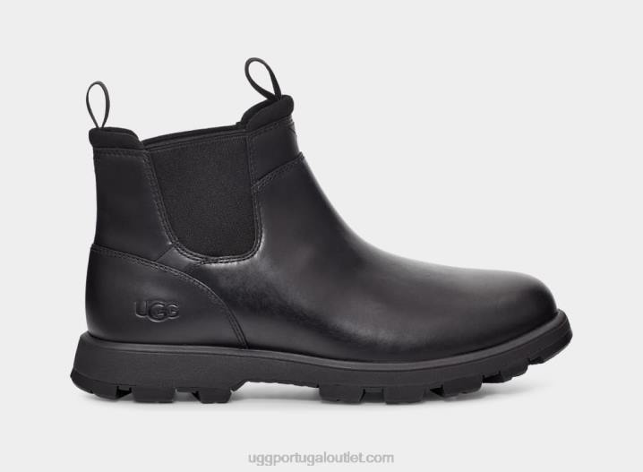 couro preto Hillmont Chelsea UGG 20TJ1505 homens