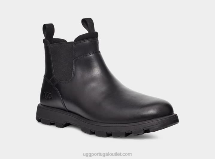 couro preto Hillmont Chelsea UGG 20TJ1505 homens