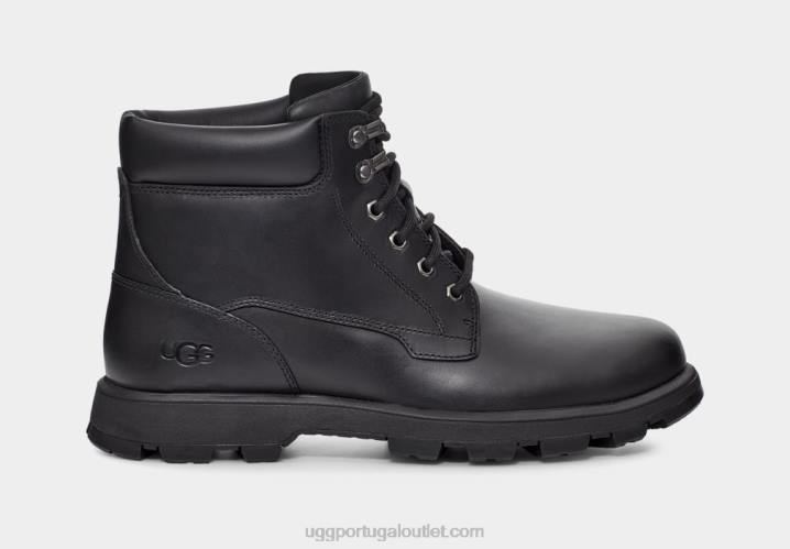 couro preto stenton UGG 20TJ1535 homens