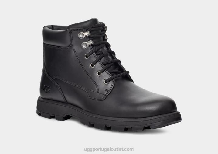 couro preto stenton UGG 20TJ1535 homens