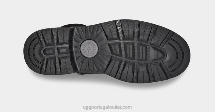 couro preto biltmore bota cano médio bico liso UGG 20TJ1604 homens