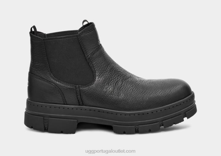 couro preto skyview chelsea UGG 20TJ193 homens