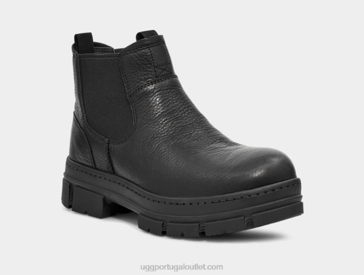 couro preto skyview chelsea UGG 20TJ193 homens