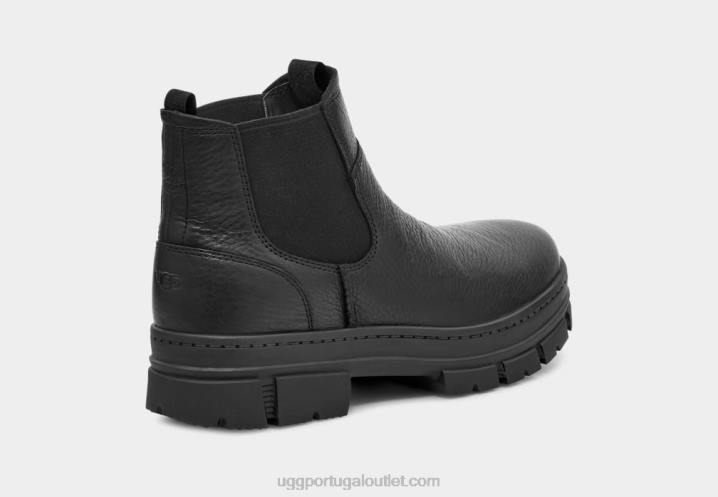 couro preto skyview chelsea UGG 20TJ193 homens