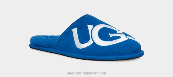 clássico azul/branco logotipo arranhado UGG 20TJ1618 homens