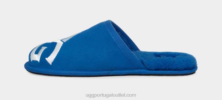 clássico azul/branco logotipo arranhado UGG 20TJ1618 homens