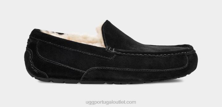 preto chinelo ascot UGG 20TJ1422 homens