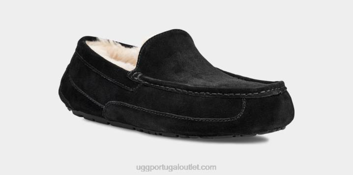 preto chinelo ascot UGG 20TJ1422 homens